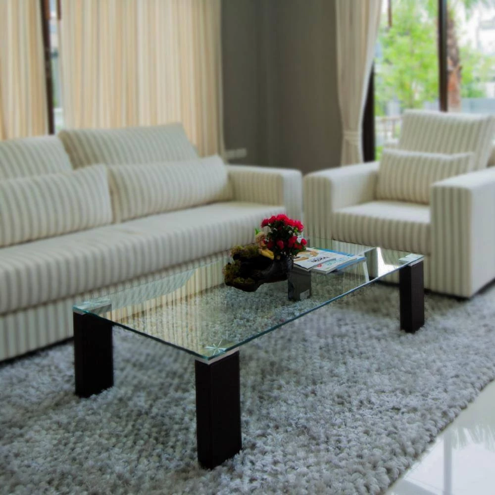 42 in. x 72 in. Clear Rectangle Glass Table Top, 1/4 in. Thick Flat Edge Polished Tempered Eased Corner by Fab Glass and Mirror 5 42 in. x 72 in. Clear Rectangle Glass Table Top, 1/4 in. Thick Flat Edge Polished Tempered Eased Corner by Fab Glass and Mirror - Image 5