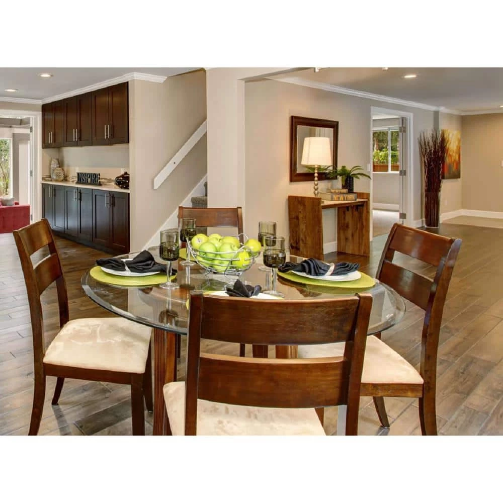 50 in. Clear Round Glass Table Top, 1/2 in. Thickness Tempered Beveled Edge Polished by Fab Glass and Mirror 2 50 in. Clear Round Glass Table Top, 1/2 in. Thickness Tempered Beveled Edge Polished by Fab Glass and Mirror - Image 2