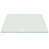 20 in. x 30 in. Clear Rectangle Glass Table Top, 1/2 in. Thick Flat Edge Polished Tempered Radius Corner by Fab Glass and Mirror