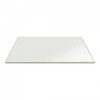 24 in. x 60 in. Clear Rectangle Glass Table Top, 1/2 in. Thick, Beveled Edge Polished Tempered Radius Corners by Fab Glass and Mirror