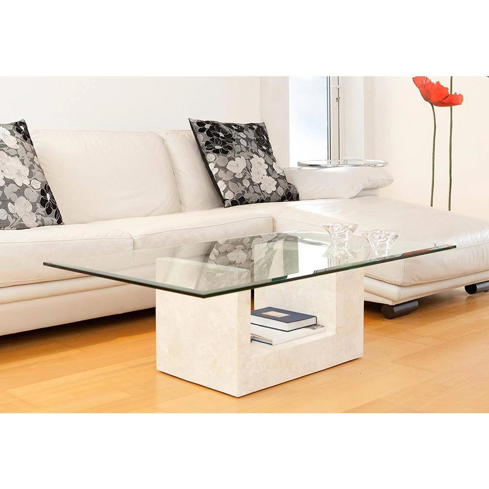 24 in. x 60 in. Clear Rectangle Glass Table Top, 1/2 in. Thick, Beveled Edge Polished Tempered Radius Corners by Fab Glass and Mirror 4 24 in. x 60 in. Clear Rectangle Glass Table Top, 1/2 in. Thick, Beveled Edge Polished Tempered Radius Corners by Fab Glass and Mirror - Image 4