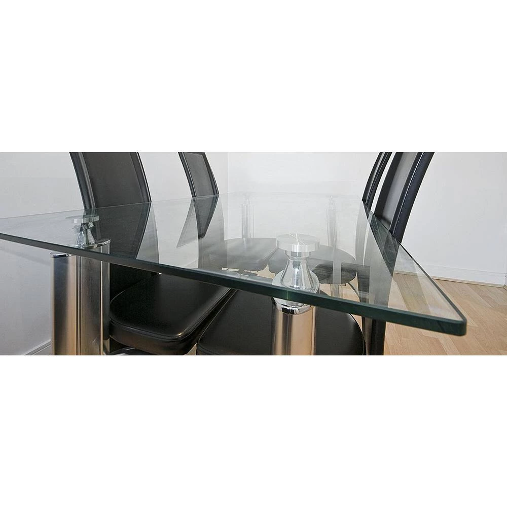 26 in. x 52 in. Clear Rectangle Glass Table Top 1/2 in. Thick, Beveled Edge Polished Tempered Radius Corners by Fab Glass and Mirror 9 26 in. x 52 in. Clear Rectangle Glass Table Top 1/2 in. Thick, Beveled Edge Polished Tempered Radius Corners by Fab Glass and Mirror - Image 9