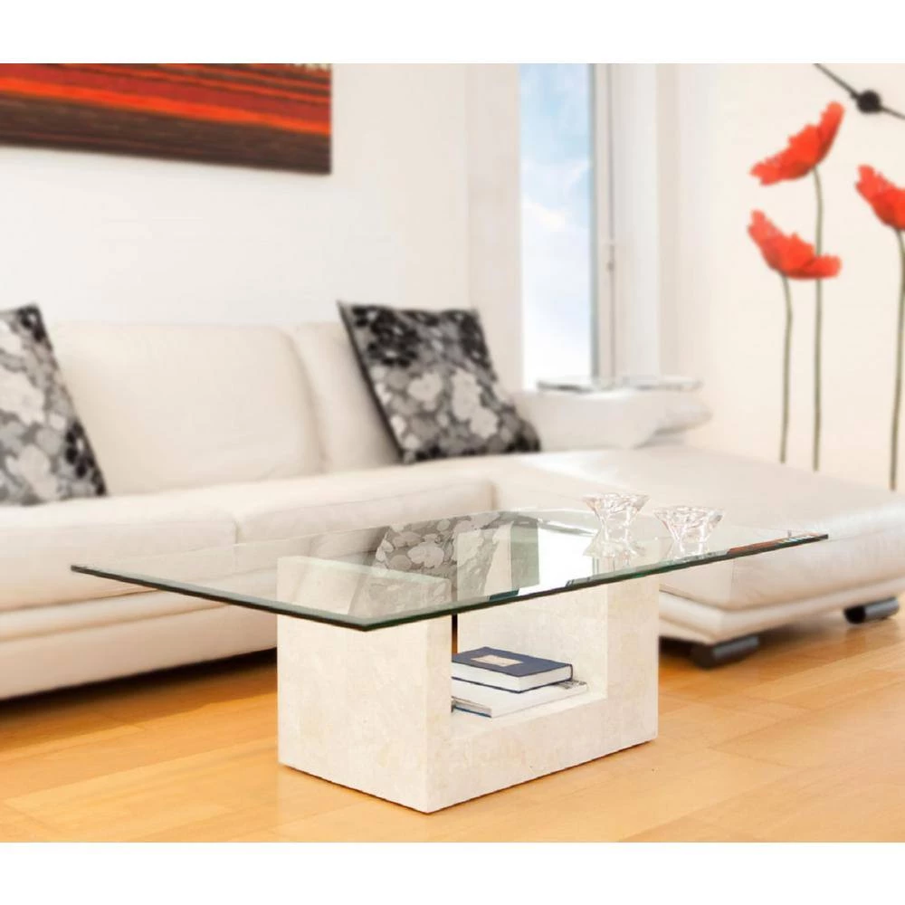 42 in. x 60 in. Clear Rectangle Glass Table Top, 1/2 in. Thick, Beveled Tempered Radius Corners by Fab Glass and Mirror 3 42 in. x 60 in. Clear Rectangle Glass Table Top, 1/2 in. Thick, Beveled Tempered Radius Corners by Fab Glass and Mirror - Image 3
