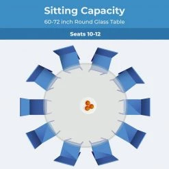 66 in. Clear Round Glass Table Top, 1/2 in. Thickness Tempered Beveled Edge Polished by Fab Glass and Mirror 18 66 in. Clear Round Glass Table Top, 1/2 in. Thickness Tempered Beveled Edge Polished by Fab Glass and Mirror -Homepop Sales clear fab glass and mirror furniture parts t 66rd12mmbete 76 1000