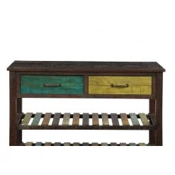 Colorful Wood Console Table with Drawers and 2 Tiers Shelves for Entryway Hallway Bathroom Living Room by Aoibox 16 Colorful Wood Console Table with Drawers and 2 Tiers Shelves for Entryway Hallway Bathroom Living Room by Aoibox -Homepop Sales colorful aoibox console tables snmx2159 c3 1000