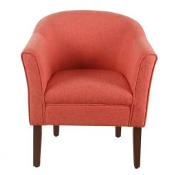 Chunky Barrel Shaped Coral Orange Textured Accent Chair by Homepop 16 Chunky Barrel Shaped Coral Orange Textured Accent Chair by Homepop -Homepop Sales coral orange homepop accent chairs k6859 f2141 1f 1000