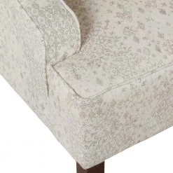 Distressed Cream and Gray Vintage Stencil Classic Swoop Arm Accent Chair by Homepop 13 Distressed Cream and Gray Vintage Stencil Classic Swoop Arm Accent Chair by Homepop -Homepop Sales cream and gray homepop accent chairs k6499 a810 1f 1000