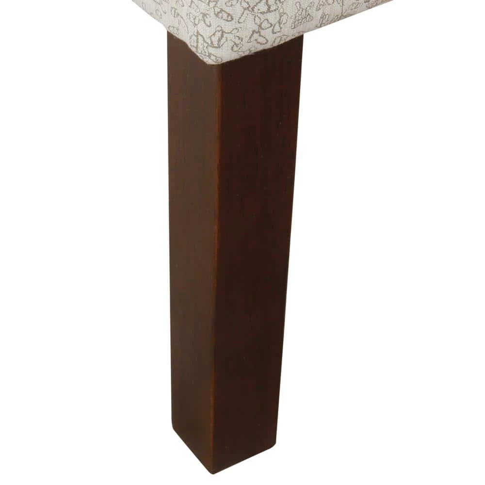 Distressed Cream and Gray Vintage Stencil Classic Swoop Arm Accent Chair by Homepop 7 Distressed Cream and Gray Vintage Stencil Classic Swoop Arm Accent Chair by Homepop - Image 7