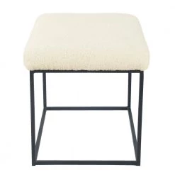 Cream Faux Sheepskin Small Decorative Metal Ottoman by Homepop 11 Cream Faux Sheepskin Small Decorative Metal Ottoman by Homepop -Homepop Sales cream faux sheepskin homepop ottomans k7986 b306 4f 1000