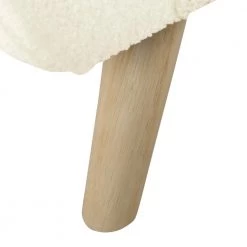 Cream Sherpa Storage Bench with Wood Legs 21 in. Height x 60 in. Width x 18 in. Depth by Homepop 17 Cream Sherpa Storage Bench with Wood Legs 21 in. Height x 60 in. Width x 18 in. Depth by Homepop -Homepop Sales cream sherpa homepop bedroom benches k8566 b306 fa 1000