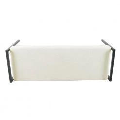 Cream Sherpa Bench with Metal Legs 18.9 in. Height x 49.5 in. Width x 17.25 in. Depth by Homepop 11 Cream Sherpa Bench with Metal Legs 18.9 in. Height x 49.5 in. Width x 17.25 in. Depth by Homepop -Homepop Sales cream sherpa homepop bedroom benches k8597 b306 a0 1000