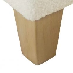 Cream Sherpa Storage Bench with Wood Legs 18 in. Height x 42 in. Width x 18 in. Depth by Homepop 20 Cream Sherpa Storage Bench with Wood Legs 18 in. Height x 42 in. Width x 18 in. Depth by Homepop -Homepop Sales cream sherpa homepop bedroom benches k8598 b306 76 1000