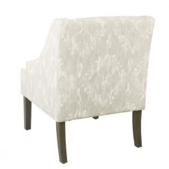 Classic Swoop Cream and Gray Damak Upholstery Arm Chair by Homepop 15 Classic Swoop Cream and Gray Damak Upholstery Arm Chair by Homepop -Homepop Sales cream with gray dasmask homepop accent chairs k6499 a834 1f 1000