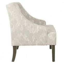 Classic Swoop Cream and Gray Damak Upholstery Arm Chair by Homepop 14 Classic Swoop Cream and Gray Damak Upholstery Arm Chair by Homepop -Homepop Sales cream with gray dasmask homepop accent chairs k6499 a834 4f 1000