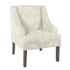 Classic Swoop Cream and Gray Damak Upholstery Arm Chair by Homepop 13 Classic Swoop Cream and Gray Damak Upholstery Arm Chair by Homepop -Homepop Sales cream with gray dasmask homepop accent chairs k6499 a834 c3 1000