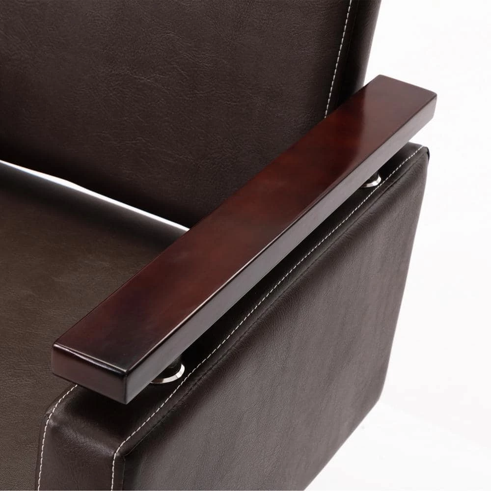 Hydraulic Salon Chair for Hair Stylist, All Purpose Barber Chair, 360-Degree Rolling Swivel Spa Equipment, Dark Brown by Aoibox 7 Hydraulic Salon Chair for Hair Stylist, All Purpose Barber Chair, 360-Degree Rolling Swivel Spa Equipment, Dark Brown by Aoibox - Image 7