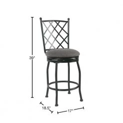 Tristan Metal 24 in. Black Bar Stool by Homepop 10 Tristan Metal 24 in. Black Bar Stool by Homepop -Homepop Sales dark gray sand blast black homepop bar stools k4004 24 f2111 40 1000