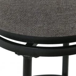 Tristan Metal 24 in. Black Bar Stool by Homepop 14 Tristan Metal 24 in. Black Bar Stool by Homepop -Homepop Sales dark gray sand blast black homepop bar stools k4004 24 f2111 44 1000