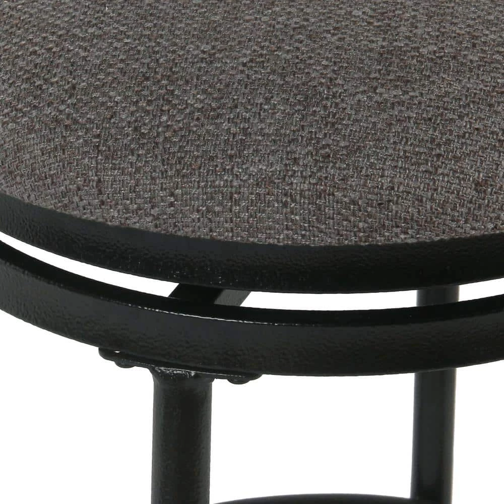 Tristan Metal 24 in. Black Bar Stool by Homepop 7 Tristan Metal 24 in. Black Bar Stool by Homepop - Image 7
