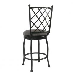 Tristan Metal 24 in. Black Bar Stool by Homepop 12 Tristan Metal 24 in. Black Bar Stool by Homepop -Homepop Sales dark gray sand blast black homepop bar stools k4004 24 f2111 4f 1000
