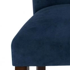 Parsons Dark Navy Blue Velvet Upholstered Dining Chair (Set of 2) by Homepop 9 Parsons Dark Navy Blue Velvet Upholstered Dining Chair (Set of 2) by Homepop -Homepop Sales dark navy blue velvet homepop dining chairs k6805 b215 c3 1000
