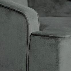 Dark Grey Swoop Arm Velvet Accent Chair by Homepop 13 Dark Grey Swoop Arm Velvet Accent Chair by Homepop -Homepop Sales deep gray velvet homepop accent chairs k6499 b229 76 1000