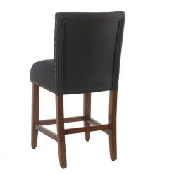 Deep Navy Upholstery with Nailheads 24 in. Counter Height Barstool by Homepop 10 Deep Navy Upholstery with Nailheads 24 in. Counter Height Barstool by Homepop -Homepop Sales deep navy blue homepop bar stools k7570 24 f2176 c3 1000