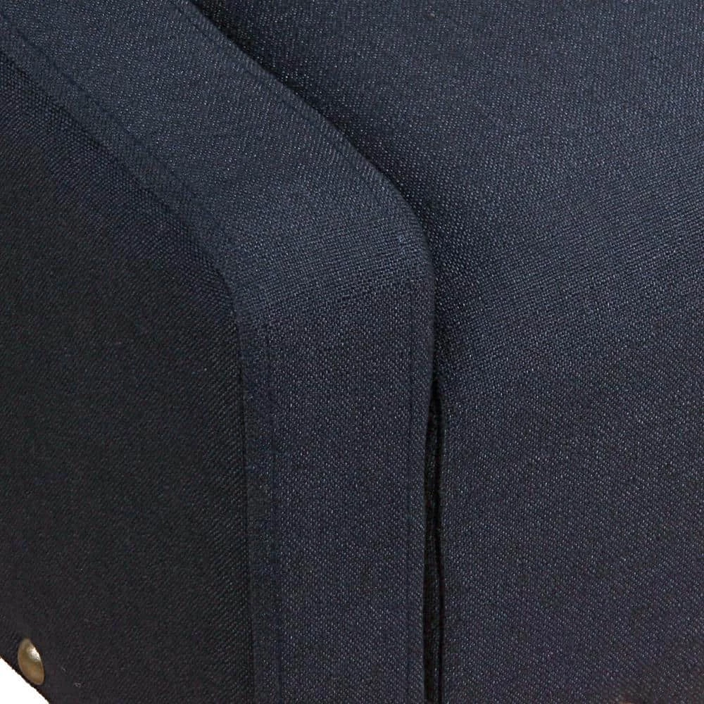 Swoop Deep Navy with Nailhead Trim Upholstered Accent Chair by Homepop 6 Swoop Deep Navy with Nailhead Trim Upholstered Accent Chair by Homepop - Image 6