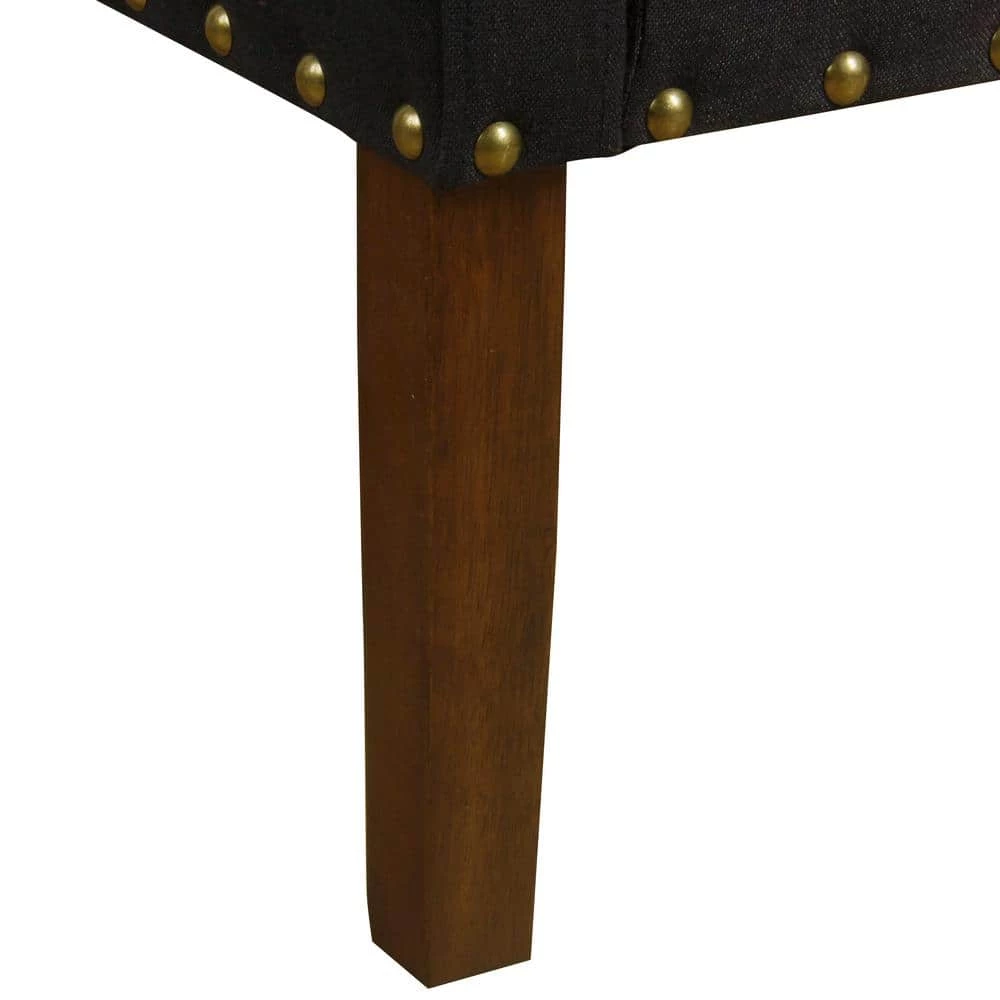 Swoop Deep Navy with Nailhead Trim Upholstered Accent Chair by Homepop 7 Swoop Deep Navy with Nailhead Trim Upholstered Accent Chair by Homepop - Image 7