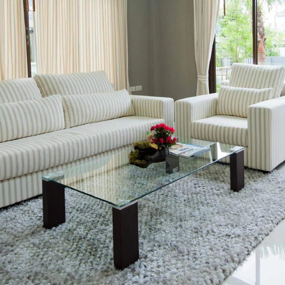 24 in. x 48 in. Clear Rectangle Glass Table Top, 1/4 in. Thick Flat Edge Polished Tempered Eased Corners by Fab Glass and Mirror 3 24 in. x 48 in. Clear Rectangle Glass Table Top, 1/4 in. Thick Flat Edge Polished Tempered Eased Corners by Fab Glass and Mirror - Image 3