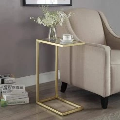 Ansley Gold Glass Top Tray Table by Carolina Cottage 11 Ansley Gold Glass Top Tray Table by Carolina Cottage -Homepop Sales gold carolina cottage end side tables cf1610g gld 31 1000