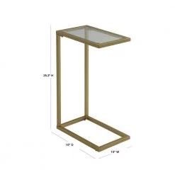 Ansley Gold Glass Top Tray Table by Carolina Cottage 8 Ansley Gold Glass Top Tray Table by Carolina Cottage -Homepop Sales gold carolina cottage end side tables cf1610g gld 40 1000