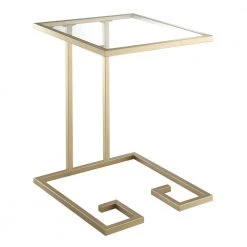 Royce Gold Powder Coated End Table by Carolina Cottage