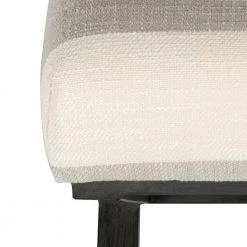 18 in. H x 20 in. W x 20 in. D Gray and Cream Awning Stripe Ottoman with Metal X-Base by Homepop 15 18 in. H x 20 in. W x 20 in. D Gray and Cream Awning Stripe Ottoman with Metal X-Base by Homepop -Homepop Sales gray and cream awning stripe with metal base homepop ottomans k7401 f2060 44 1000