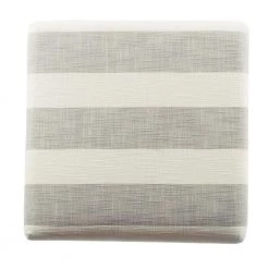 18 in. H x 20 in. W x 20 in. D Gray and Cream Awning Stripe Ottoman with Metal X-Base by Homepop 11 18 in. H x 20 in. W x 20 in. D Gray and Cream Awning Stripe Ottoman with Metal X-Base by Homepop -Homepop Sales gray and cream awning stripe with metal base homepop ottomans k7401 f2060 a0 1000