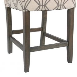 Parsons 24 in. Gray Lattice Bar Stool by Homepop 16 Parsons 24 in. Gray Lattice Bar Stool by Homepop -Homepop Sales gray and tan homepop bar stools k6858 24 a825 fa 1000