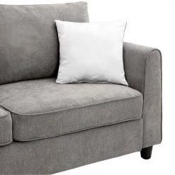 100 in. W Fabric Sectional Sofa Couch L-Shaped Couch for Home Use with 3 Pillows Included, Gray by Aoibox 23 100 in. W Fabric Sectional Sofa Couch L-Shaped Couch for Home Use with 3 Pillows Included, Gray by Aoibox -Homepop Sales gray aoibox sectional sofas snmx344 1f 1000