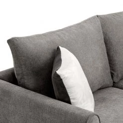 100 in. W Fabric Sectional Sofa Couch L-Shaped Couch for Home Use with 3 Pillows Included, Gray by Aoibox 22 100 in. W Fabric Sectional Sofa Couch L-Shaped Couch for Home Use with 3 Pillows Included, Gray by Aoibox -Homepop Sales gray aoibox sectional sofas snmx344 4f 1000