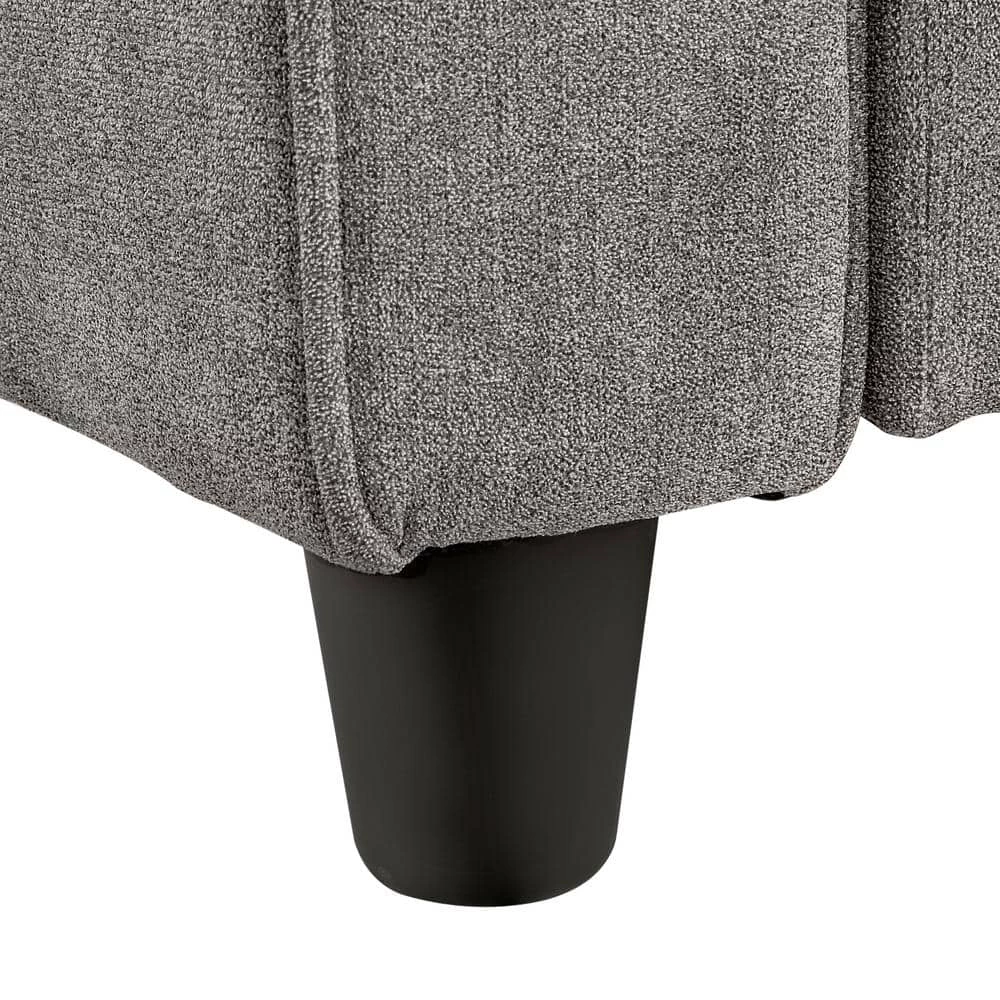 100 in. W Fabric Sectional Sofa Couch L-Shaped Couch for Home Use with 3 Pillows Included, Gray by Aoibox 13 100 in. W Fabric Sectional Sofa Couch L-Shaped Couch for Home Use with 3 Pillows Included, Gray by Aoibox - Image 13