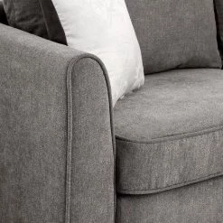 100 in. W Fabric Sectional Sofa Couch L-Shaped Couch for Home Use with 3 Pillows Included, Gray by Aoibox 21 100 in. W Fabric Sectional Sofa Couch L-Shaped Couch for Home Use with 3 Pillows Included, Gray by Aoibox -Homepop Sales gray aoibox sectional sofas snmx344 c3 1000