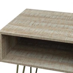 41.73 in. Gray Modern Entertainment Center Media TV Console with 4 Gold Metal Legs and 2 shelves fit TVs up to 60 in. by Aoibox 16 41.73 in. Gray Modern Entertainment Center Media TV Console with 4 Gold Metal Legs and 2 shelves fit TVs up to 60 in. by Aoibox -Homepop Sales gray aoibox tv stands snmx195 4f 1000