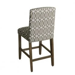 Finley Curved Top Gray Trellis Upholstery 24 in. Counter Height Barstool by Homepop 8 Finley Curved Top Gray Trellis Upholstery 24 in. Counter Height Barstool by Homepop -Homepop Sales gray homepop bar stools k7576 24 a769 c3 1000
