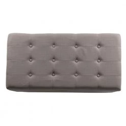 Large Tufted Gray Textured Solid Bench with Storage 18 in Height x 40 in Width X 20 in Depth by Homepop 13 Large Tufted Gray Textured Solid Bench with Storage 18 in Height x 40 in Width X 20 in Depth by Homepop -Homepop Sales gray homepop bedroom benches k6189 f1370 1d 1000