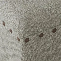 Luxury Gray Woven Storage Bench with Nailhead Trim 18 in. Height x 46 in. Width x 18 in. Depth by Homepop 22 Luxury Gray Woven Storage Bench with Nailhead Trim 18 in. Height x 46 in. Width x 18 in. Depth by Homepop -Homepop Sales gray woven homepop bedroom benches k8563 f2111 44 1000