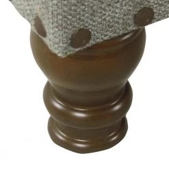 Luxury Gray Woven Storage Bench with Nailhead Trim 18 in. Height x 46 in. Width x 18 in. Depth by Homepop 24 Luxury Gray Woven Storage Bench with Nailhead Trim 18 in. Height x 46 in. Width x 18 in. Depth by Homepop -Homepop Sales gray woven homepop bedroom benches k8563 f2111 76 1000