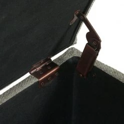 Luxury Gray Woven Storage Bench with Nailhead Trim 18 in. Height x 46 in. Width x 18 in. Depth by Homepop 23 Luxury Gray Woven Storage Bench with Nailhead Trim 18 in. Height x 46 in. Width x 18 in. Depth by Homepop -Homepop Sales gray woven homepop bedroom benches k8563 f2111 fa 1000