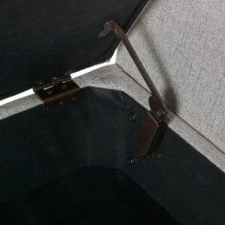 Modern Gray Woven Storage Bench with Wood Legs 21 in. Height x 60 in. Width x 18 in. Depth by Homepop 16 Modern Gray Woven Storage Bench with Wood Legs 21 in. Height x 60 in. Width x 18 in. Depth by Homepop -Homepop Sales gray woven homepop bedroom benches k8566 f2415 fa 1000