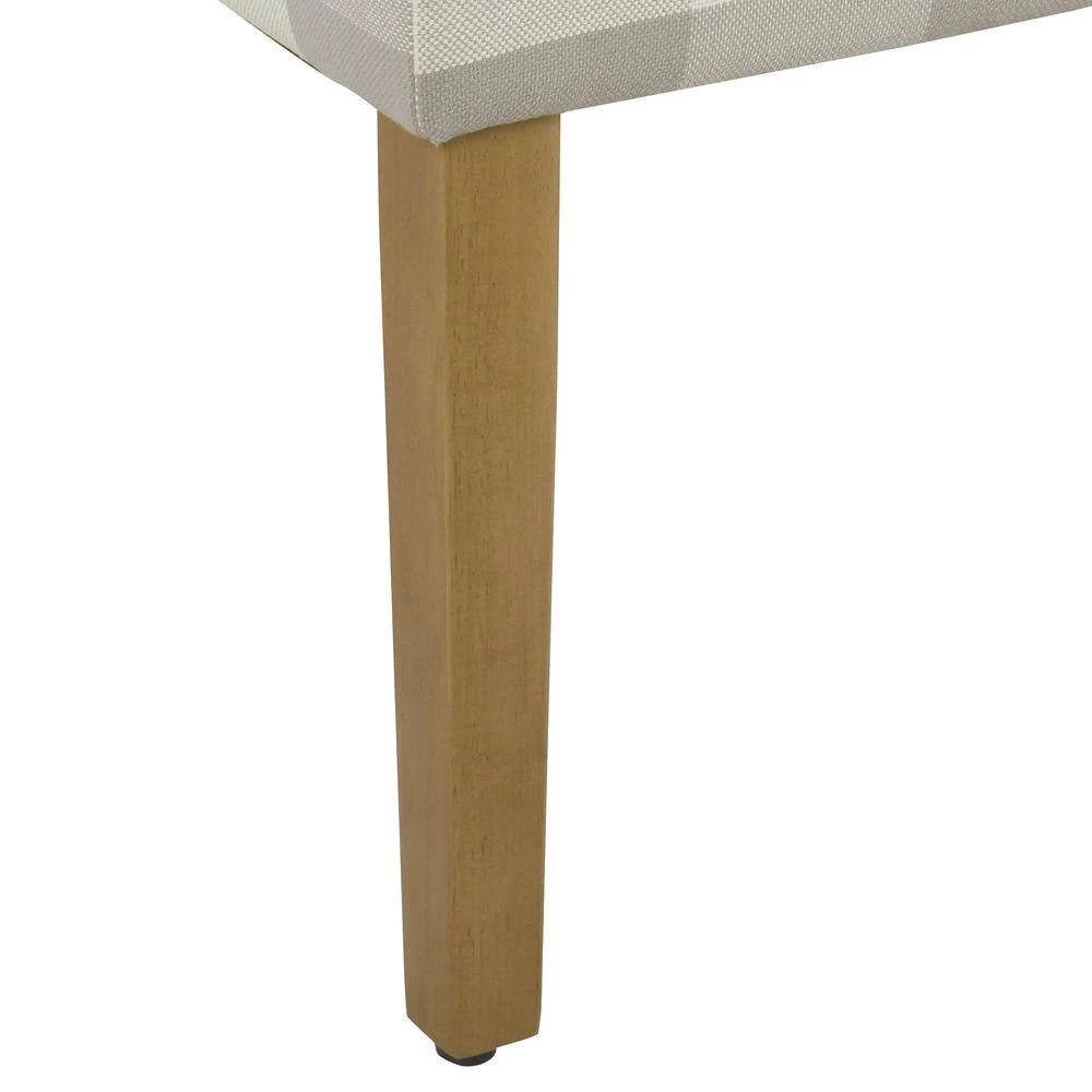 Parsons Buffalo Grey Plaid Upholstered Dining Chair (Set of-2) by Homepop 4 Parsons Buffalo Grey Plaid Upholstered Dining Chair (Set of-2) by Homepop - Image 4