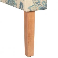 Blue Jacobean Printed on Tan Fabric Lexie Swoop Arm Accent Chair by Homepop 13 Blue Jacobean Printed on Tan Fabric Lexie Swoop Arm Accent Chair by Homepop -Homepop Sales indigo blue and tan homepop accent chairs k6499 a794 44 1000