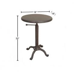 Colton Warm Chestnut End Table by Carolina Cottage 8 Colton Warm Chestnut End Table by Carolina Cottage -Homepop Sales industrial vintage finish powder coated base and top carolina cottage end side tables cf2300mtrt ind 40 1000